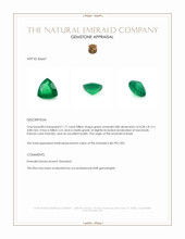 1.71 Ct. Emerald from Brazil Appraisal