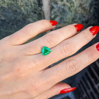 1.71 Ct. Emerald from Brazil Life Style