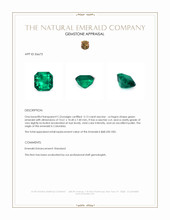 5.13 Ct. Emerald from Colombia Appraisal