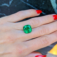 7.29 Ct. Emerald from Zambia Life Style