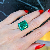 12.74 Ct. Emerald from Zambia Life Style