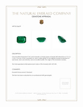 9.44 Ct. Emerald from Zambia Appraisal