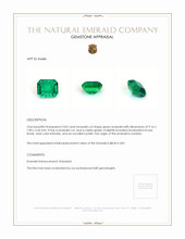 3.05 Ct. Emerald from Zambia Appraisal