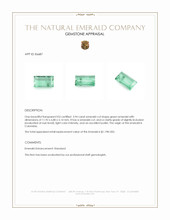 3.94 Ct. Emerald from Colombia Appraisal