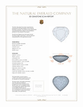 0.47 Ct. Emerald from Colombia 3 D Scan Report