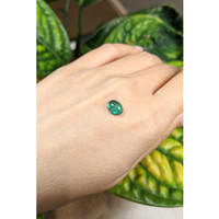 1.84 Ct. Cabochon Emerald from Zambia Life Style