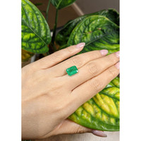 3.82 Ct. Emerald from Brazil Life Style