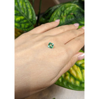 0.91 Ct. Emerald from Brazil Life Style