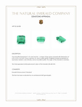 1.55 Ct. Emerald from Colombia Appraisal