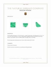 1.95 Ct. Emerald from Colombia Appraisal