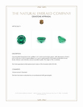2.47 Ct. Emerald from Zambia Appraisal