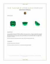 3.42 Ct. Emerald from Colombia Appraisal
