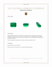 3.50 Ct. Emerald from Colombia Appraisal