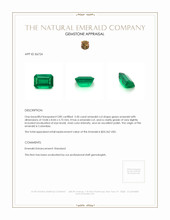 3.50 Ct. Emerald from Colombia Appraisal