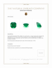 3.64 Ct. Emerald from Colombia Appraisal