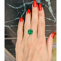 3.64 Ct. Emerald from Colombia Life Style