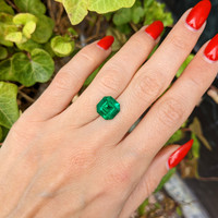 3.64 Ct. Emerald from Colombia Life Style