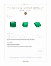 4.26 Ct. Emerald from Colombia Appraisal