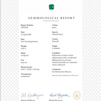 4.26 Ct. Emerald from Colombia Scan Report