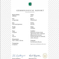 4.26 Ct. Emerald from Colombia Scan Report