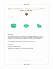 0.86 Ct. Emerald from Brazil Appraisal