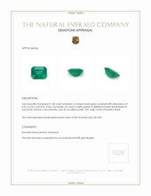 1.60 Ct. Emerald from Brazil Appraisal