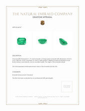 1.79 Ct. Emerald from Brazil Appraisal