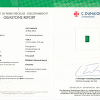 4.50 Ct. Emerald from Colombia Scan Report