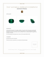 4.96 Ct. Emerald from Colombia Appraisal