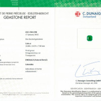 5.04 Ct. Emerald from Colombia Scan Report