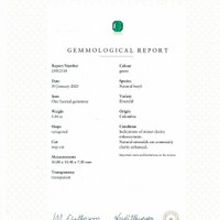 5.04 Ct. Emerald from Colombia Scan Report