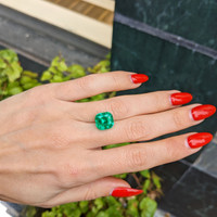 5.20 Ct. Emerald from Colombia Life Style