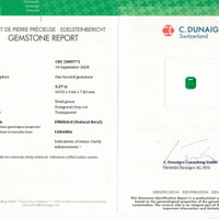5.27 Ct. Emerald from Colombia Scan Report
