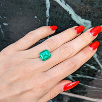 5.26 Ct. Emerald from Colombia Life Style