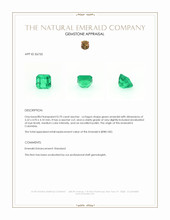 0.70 Ct. Emerald from Colombia Appraisal
