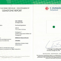 1.51 Ct. Emerald from Colombia - Muzo Scan Report