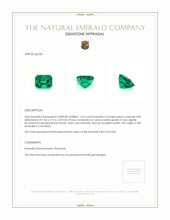 1.62 Ct. Emerald from Colombia Appraisal