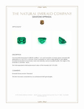 1.62 Ct. Emerald from Colombia - Muzo Appraisal