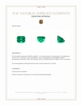 1.62 Ct. Emerald from Colombia Appraisal