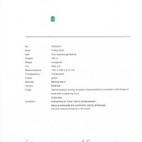 1.62 Ct. Emerald from Colombia Scan Report