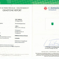 1.88 Ct. Emerald from Colombia Scan Report
