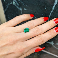 1.88 Ct. Emerald from Colombia Life Style