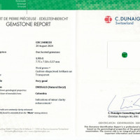 1.93 Ct. Emerald from Colombia Scan Report
