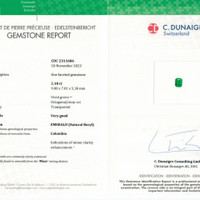 2.18 Ct. Emerald from Colombia Scan Report