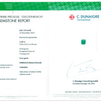 3.30 Ct. Emerald from Colombia Scan Report