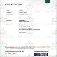 18.05 Ct. Emerald from Colombia Scan Report