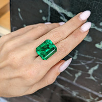 18.05 Ct. Emerald from Colombia Life Style