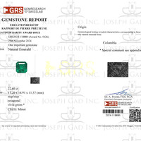 22.60 Ct. Emerald from Colombia Scan Report