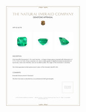1.96 Ct. Emerald from Colombia Appraisal