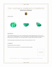 1.49 Ct. Emerald from Colombia Appraisal